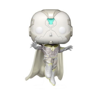 Figura Funko Pop do Visão com traje branco e capa