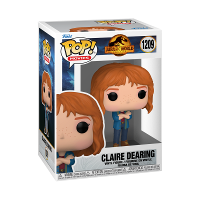 Figura Funko Pop! Claire Dearing do filme Jurassic World na caixa