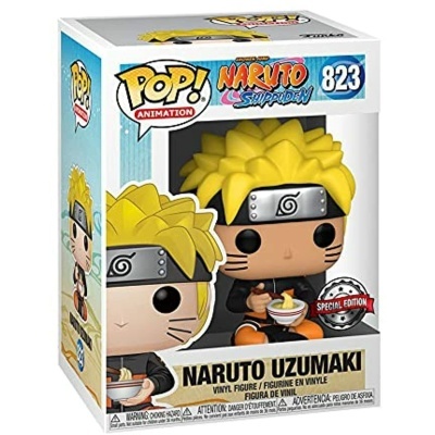 Figura de vinil Naruto Uzumaki da coleção POP! Animation na caixa