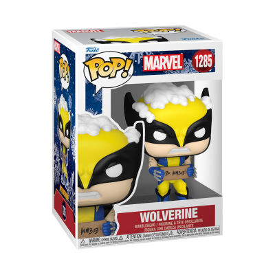 Funko Pop do Wolverine Marvel na caixa