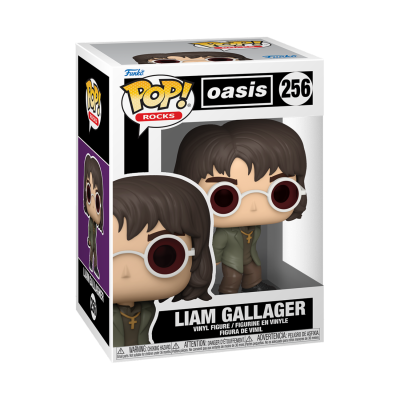 Figura de vinil Liam Gallagher Funko Pop Rocks na caixa