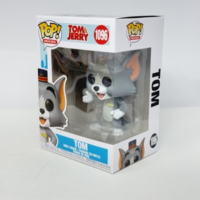 Figura Pop! vinil Tom de Tom & Jerry na caixa branca com janela transparente