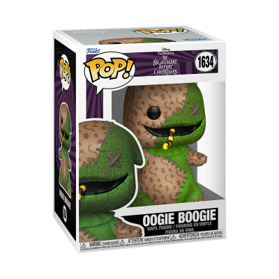 Figura de vinil Funko Pop Oogie Boogie na caixa
