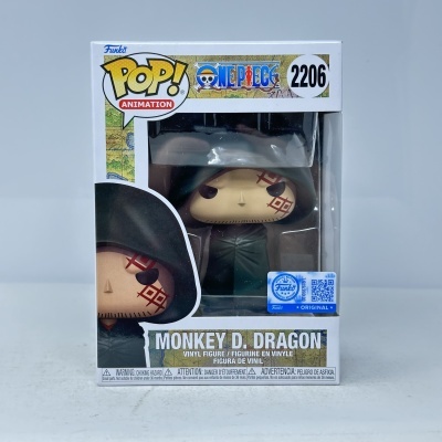 Boneco Funko Pop Monkey D. Dragon da coleção One Piece, na embalagem original