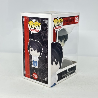 Figura Funko Pop Animation Death Note número 218 em caixa