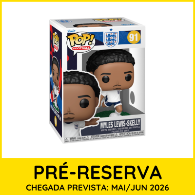 Funko Pop Myles Lewis-Skelly número 91 em caixa branca e azul