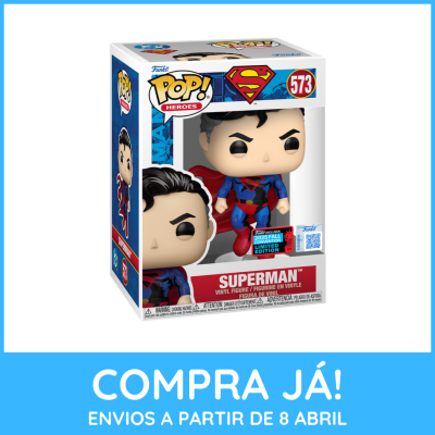 Boneco Funko Pop! Superman dentro da caixa