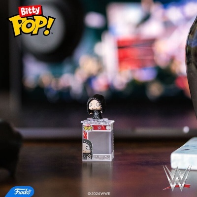 Figura colecionável Bitty Pop! da WWE em vinil com caixinha transparente