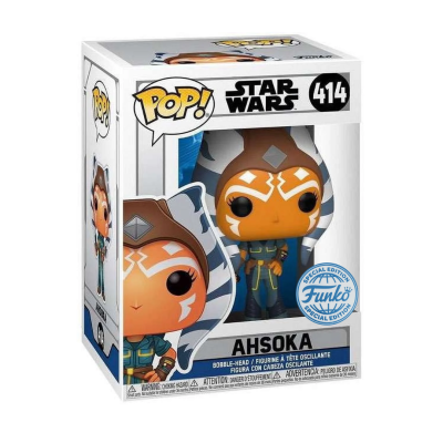 Figura Ahsoka Funko Pop! Star Wars 414 em embalagem com janela
