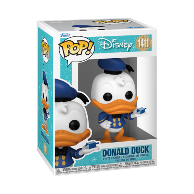 Figurinha POP! Disney Donald Duck em embalagem