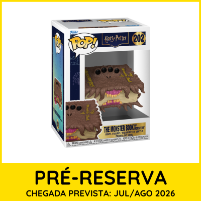 Caixa de Funko Pop com figura de livro monstruoso do Harry Potter