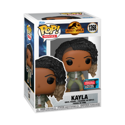 Funko Pop! Kayla Jurassic World figura vinil na caixa