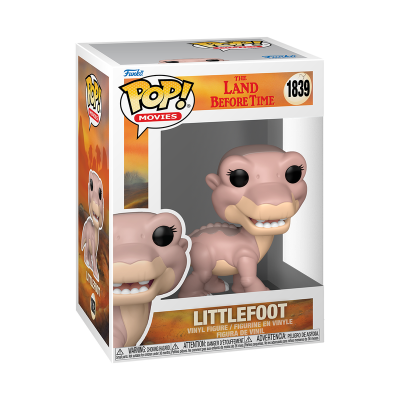 Figura vinyl Pop! Littlefoot do filme The Land Before Time na embalagem