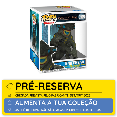 Funko Pop! Knifehead Pacific Rim em caixa.