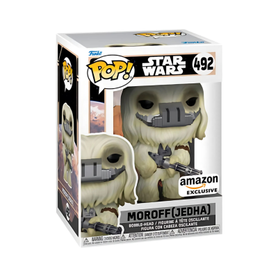 Caixa de Funko Pop Moroff (Jedha) Star Wars nº 492 com etiqueta Amazon Exclusive