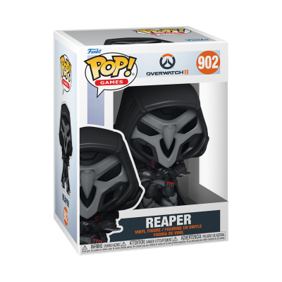 Figura POP! Games do Reaper de Overwatch 2 em caixa