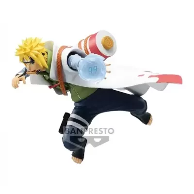Figura de ação de Naruto Minato em pose de ataque