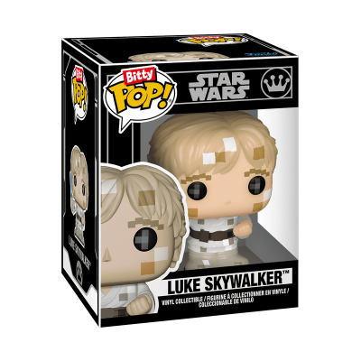 Figura Luke Skywalker de vinil na caixa Star Wars Bitty Pop