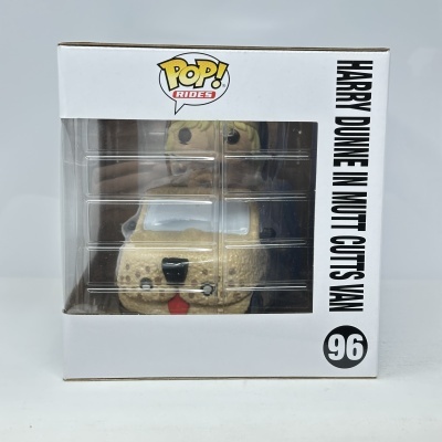 Funko Pop! Rides de Harry Dunne num Mutt Cutts Van na caixa