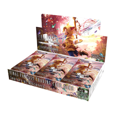 Caixa de booster packs do jogo Final Fantasy Trading Card Game