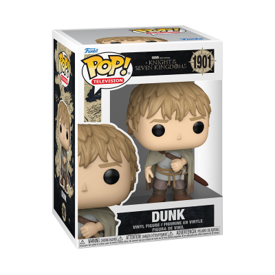 Funko Pop! da personagem Dunk da série A Knight of the Seven Kingdoms na caixa
