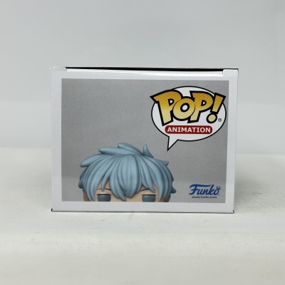 Caixa branca Funko POP! Animation com personagem de cabelo azul claro.