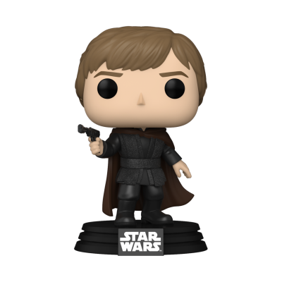 Figura Funko Pop Luke Skywalker de Star Wars com capa castanha