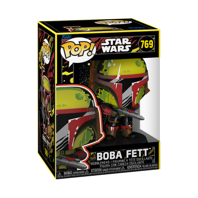 Figura Pop! de vinil Bobblehead Boba Fett Star Wars 769 na embalagem