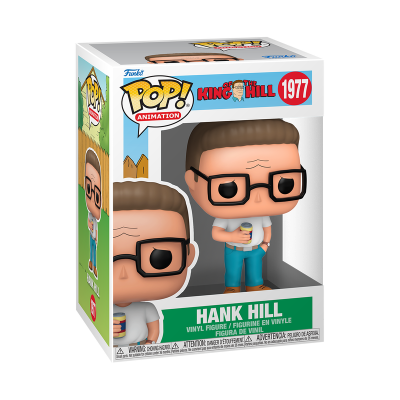Figura Funko Pop Hank Hill da serie King of the Hill em embalagem