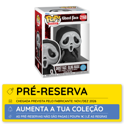 Funko POP! Ghost Face 2168 máscara brilhante em caixa