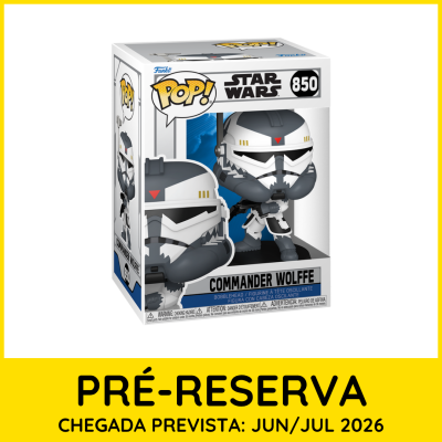 Funko Pop número 850 Star Wars Commander Wolffe em embalagem