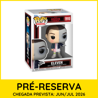 Figura Funko POP Eleven Stranger Things vinil na caixa com aviso Pré-Reserva chegada prevista Junho/Julho 2026