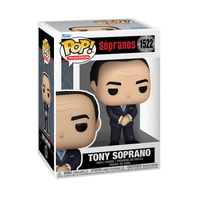 Funko Pop! Tony Soprano da série The Sopranos em embalagem