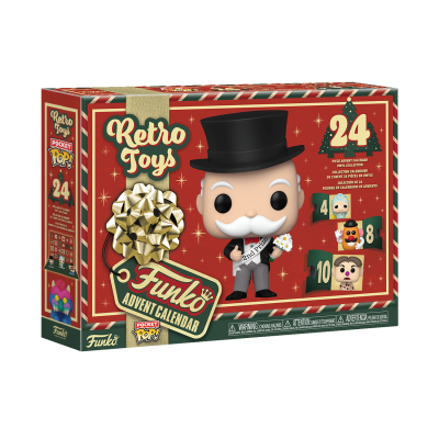 Calendário do advento Funko Pop Retro Toys com 24 peças colecionáveis