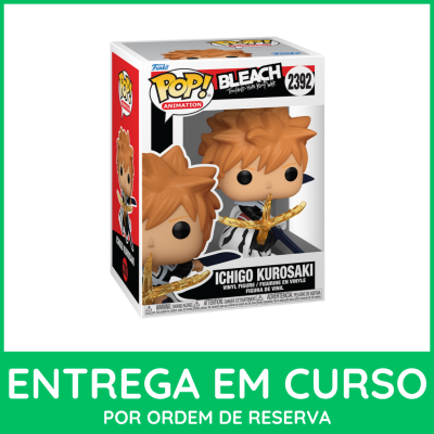 Funko Pop! Ichigo Kurosaki de vinil em caixa