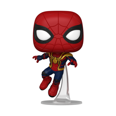 Figura de vinil do Homem-Aranha com suporte transparente