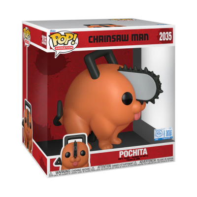 Figura Funko Pop Pochita da série Chainsaw Man na embalagem original