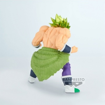 Figura colecionável de personagem masculino musculado com cabelo verde e saia verde.