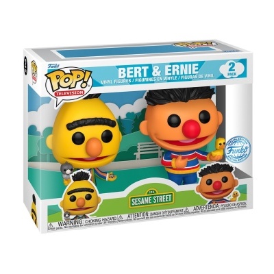 Figuras Funko Pop! de Bert & Ernie na caixa