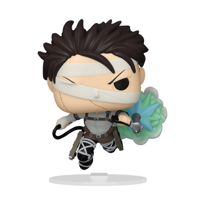 Figura Funko Pop com cabelo espetado e venda no rosto