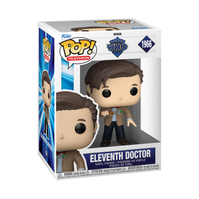 Figura Funko Pop Eleventh Doctor de vinil na caixa