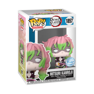 Funko Pop! da Mitsuri Kanroji de Demon Slayer em caixa transparente com número 1857