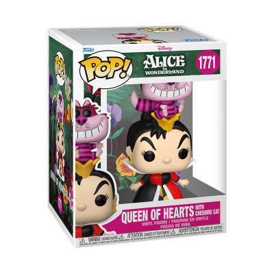 Caixa Funko Pop! Queen of Hearts com Cheshire Cat de Alice in Wonderland