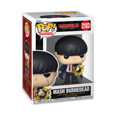 Figura Funko Pop! Mash Burnedead da série Mashle Magic and Muscles na caixa original