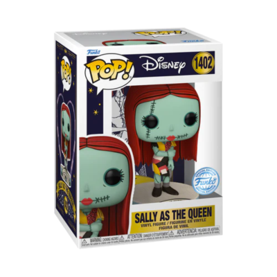 Figura Funko Pop de Sally como a Rainha em caixa original com número 1402