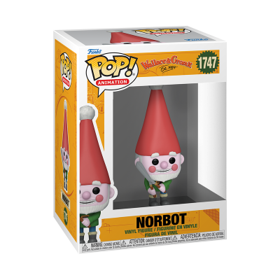 Figura de vinil Funko Pop! Norbot de Wallace & Gromit em caixa com janela