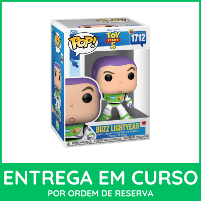 Figura Funko Pop de Buzz Lightyear na caixa Toy Story 5