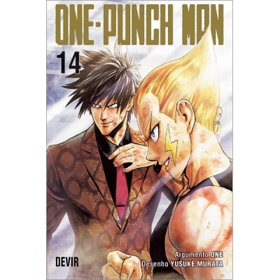 Capa do manga ONE PUNCH MAN volume 14 com dois personagens ilustrados