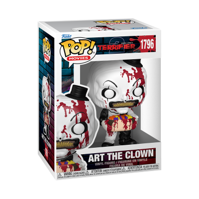 Boneco Funko Pop! Art The Clown Terrifier 2 na embalagem
