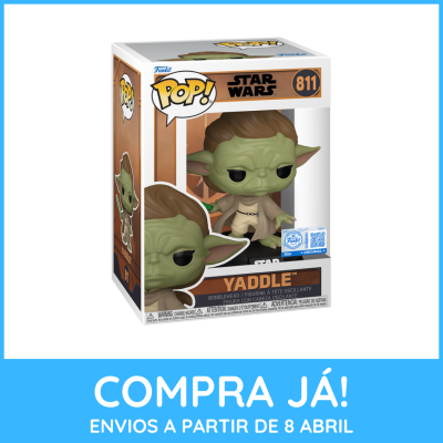 Figura Funko Pop! Star Wars Yaddle na caixa